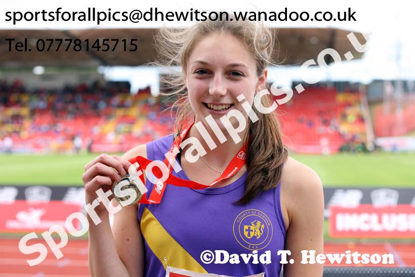 Senior girls triple jump, English Schools Track and Field. Photo: David T. Hewitson/Sports for All Pics